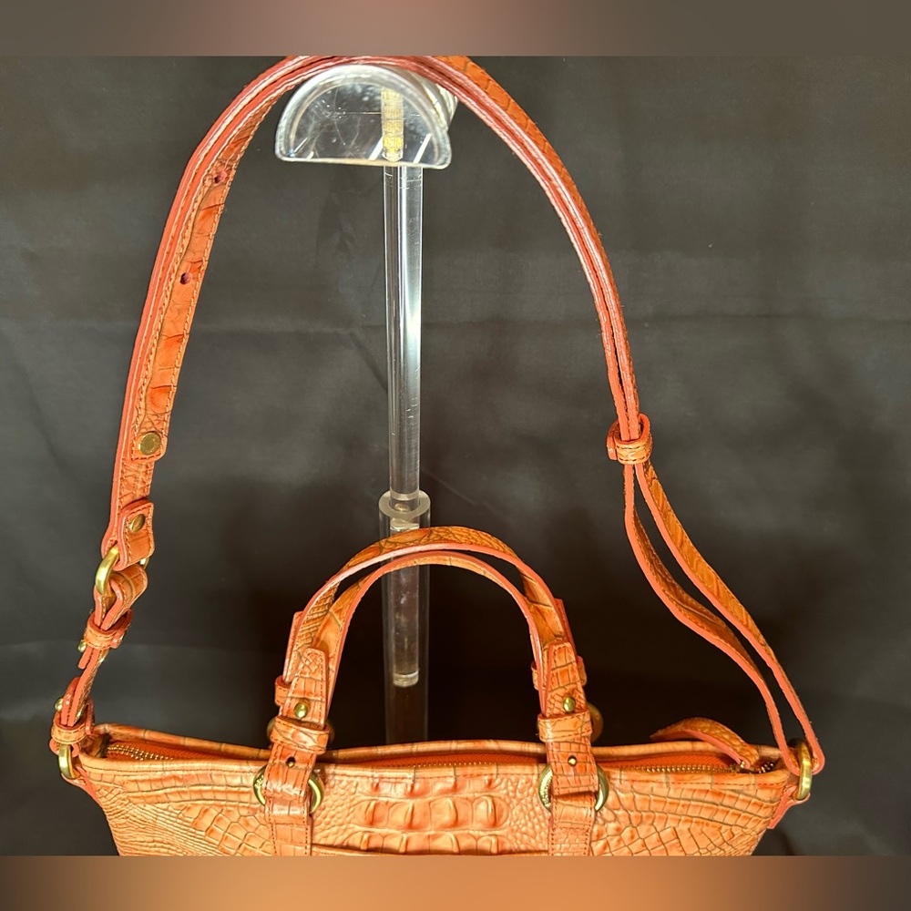 Brahmin Vintage Mini Asher Tulle Coral Melbourne RARE - Picture 5 of 10